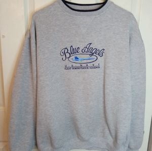 Men's Blue Angels embroidered sweatshirt Size Large
